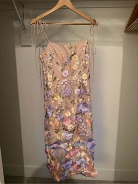 chase the blues midi dress green Rihoas Ditsy Floral V Neck Midi Dress